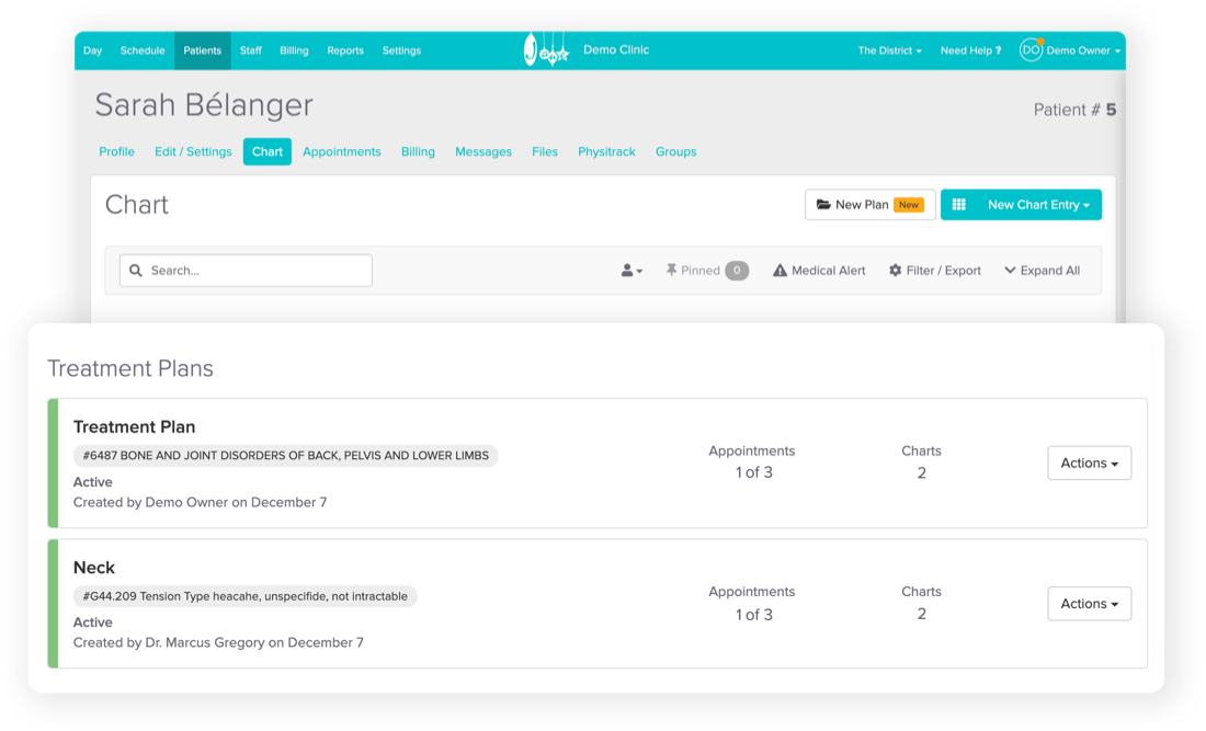 tracking patient’s progress